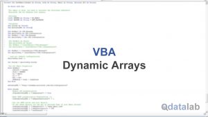 VBA Dynamic Arrays